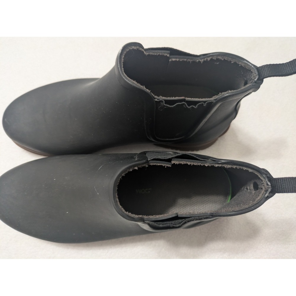 Bogs Sweet Pea Mid Waterproof Rain Boots Black Womens Sz 6 - Picture 2 of 9